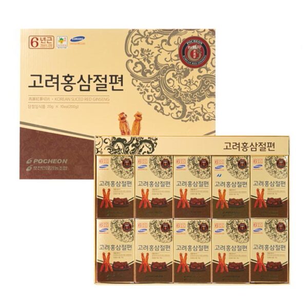 Hồng sâm thái lát tẩm mật ong Pocheon 200g Ginseng With Honey