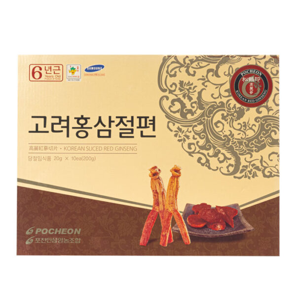 Hồng sâm thái lát tẩm mật ong Pocheon 200g Ginseng With Honey