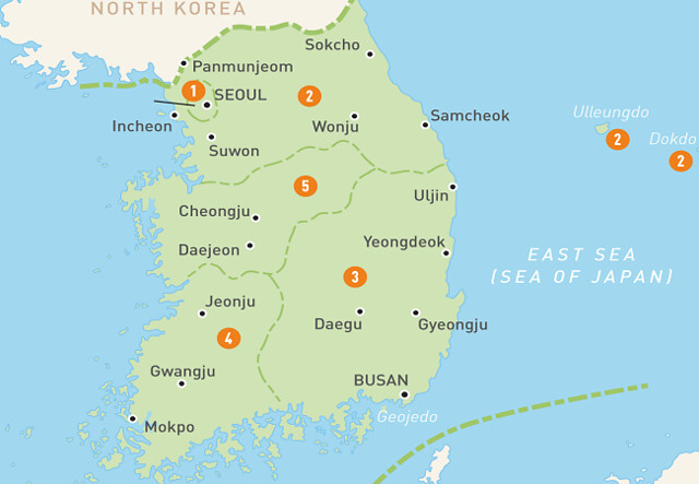 Các thành phố lớn ở Hàn Quốc
