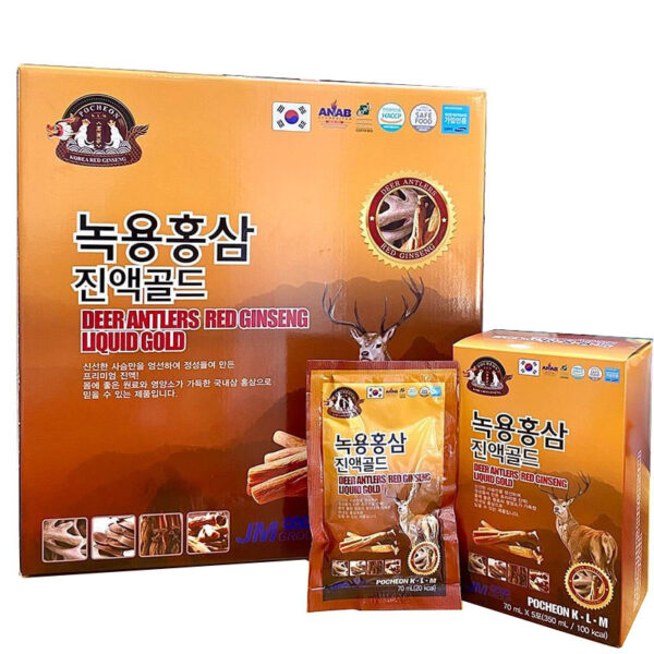 Nước hồng sâm nhung hươu GOLD Pocheon KLM
